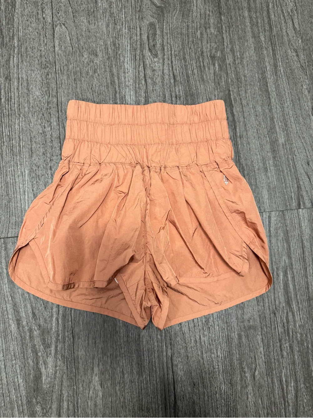 FP Movement by Free People High-Rise Peach Athletic Shorts
